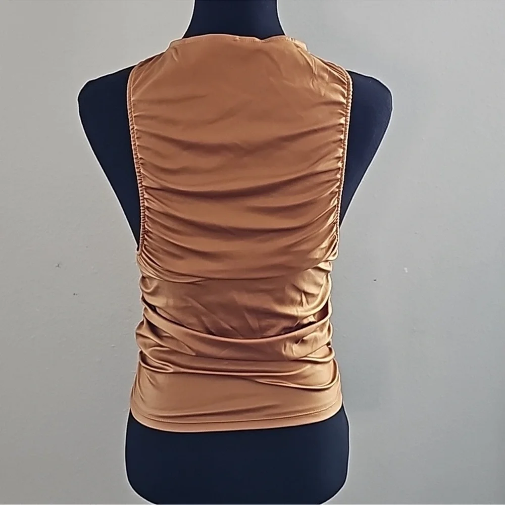 Free People Ride Along Rouched Crop Tank NWT - Picture 6 of 6